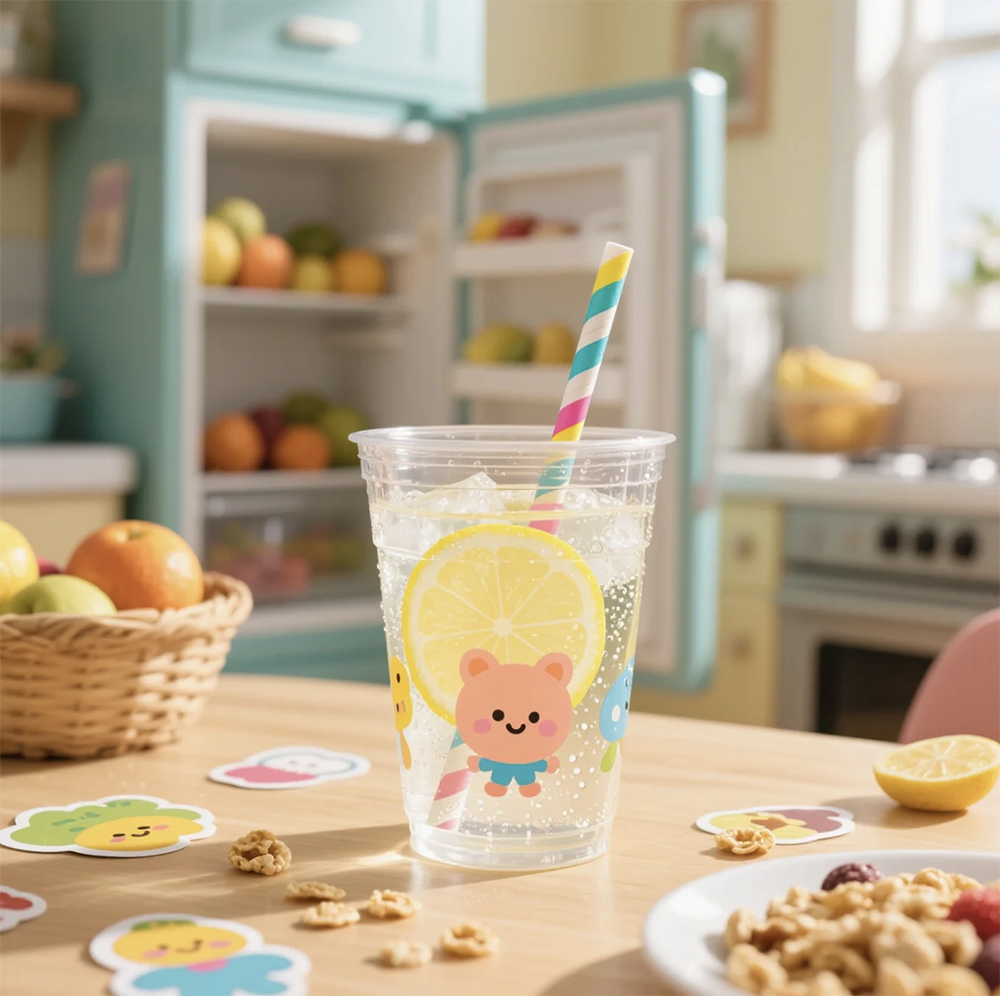 Plastic Cups with Lids